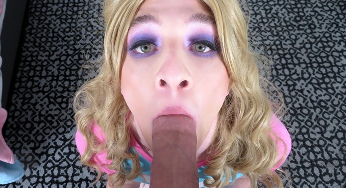 Blonde Teen Sissy Sucks a Cock Before Bedtime